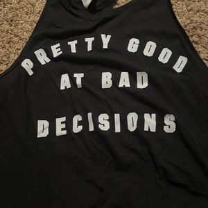 PINK muscle tank size medium